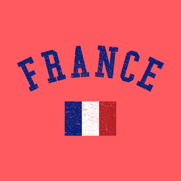 France Vintage Flag by zurcnami