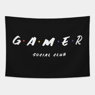 Gamer Social Club for Video Games Fans Tapestry