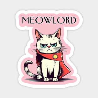 Alone Cute Cat Meow Lord Magnet
