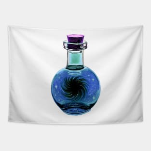 Blackhole galaxy potion blue star Tapestry