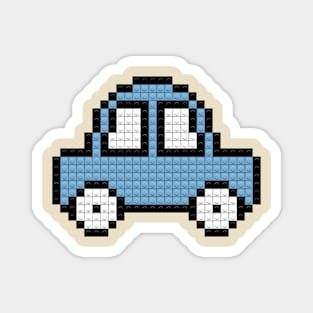 Pixel Lego Car Magnet