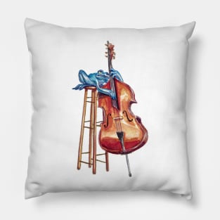 jazz bassist frog Pillow