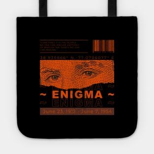 Alan Turing Enigma // Streetwear Art Tote