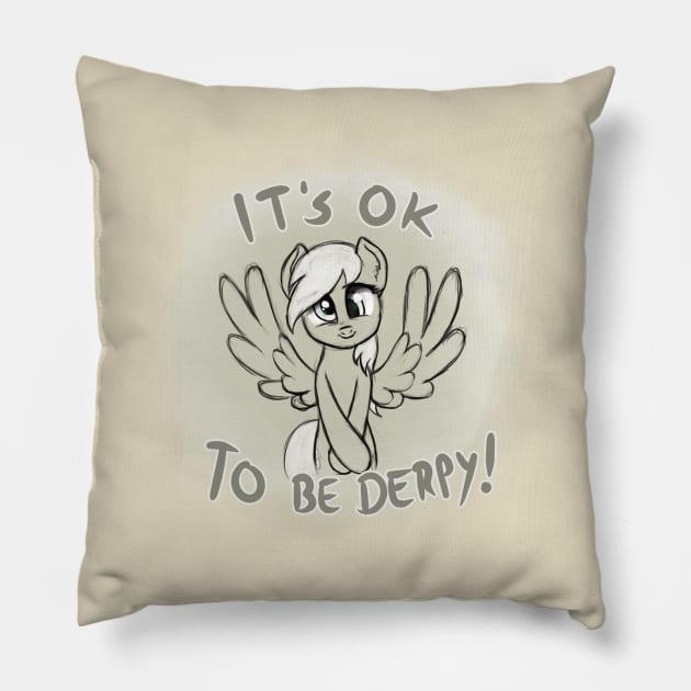 It's OK to be Derpy Pillow by nimaru