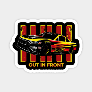 Nascar- Out In Front Magnet