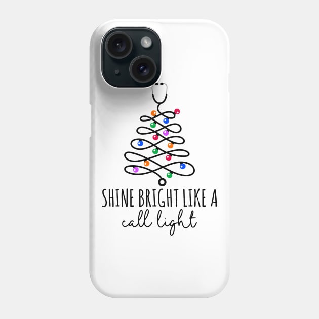 Stethoscope With Christmas Light Phone Case by Hobbybox