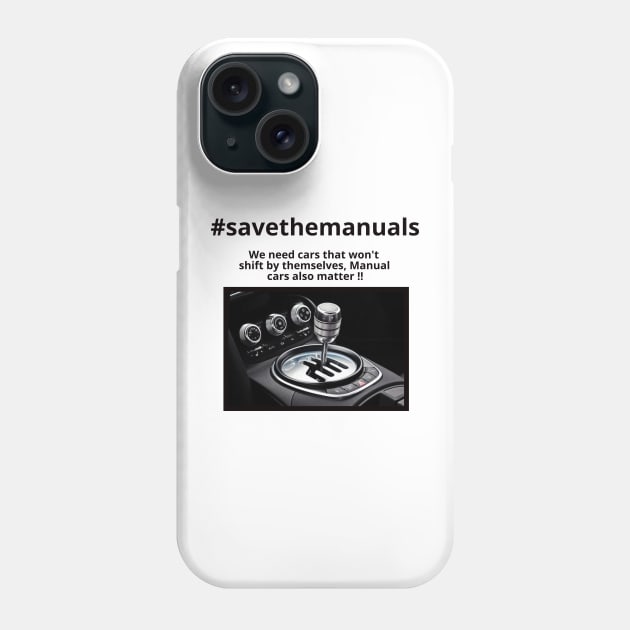 #Savethemanuals Phone Case by MOTOSHIFT