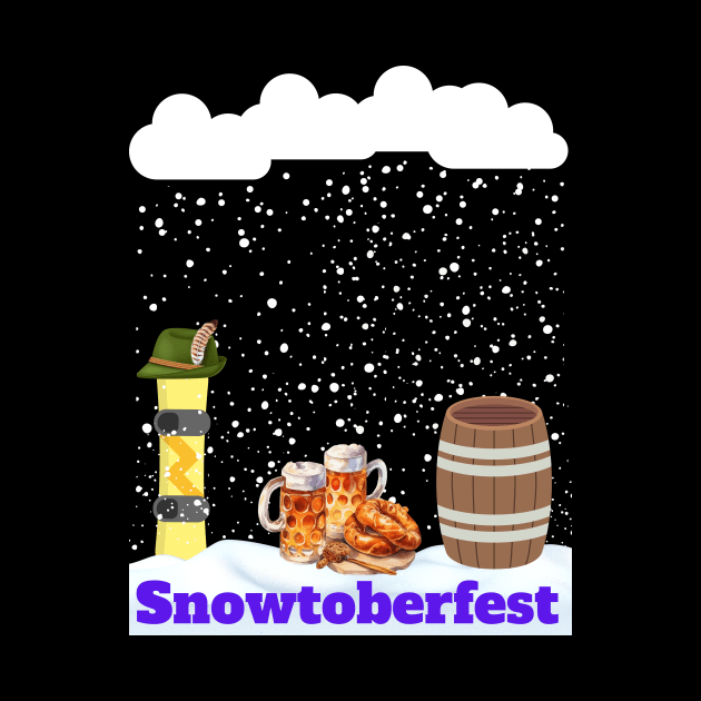 Oktoberfest Pun for snowboarder by Artstastic