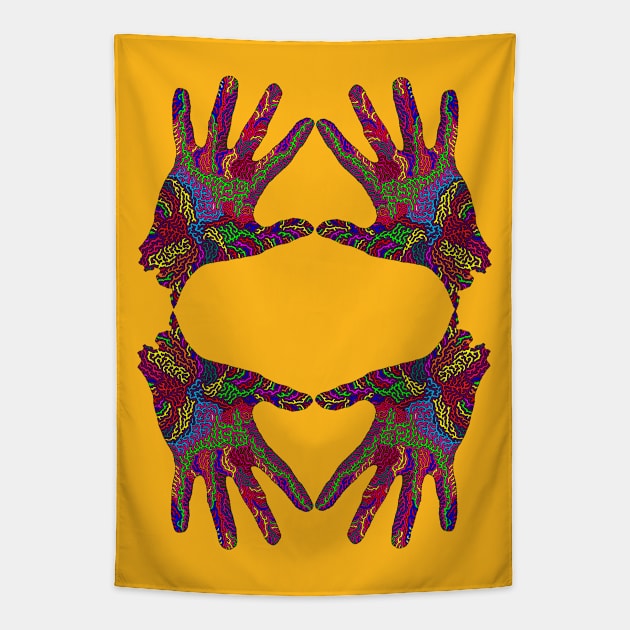 Infected Hands Tapestry by NightserFineArts