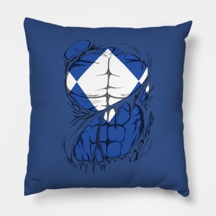 Blue Ranger ripped Pillow