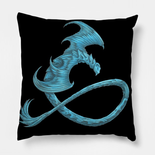 ice Dragon, Monster Hunter Pillow by Hedgeh0g