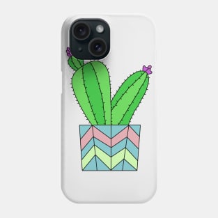 Cute Cactus Design #48: Pastel Pot Cactus Phone Case