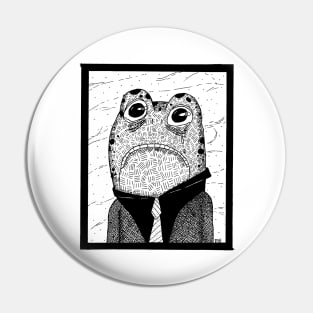 Portrait of a Weeping Toad Pin