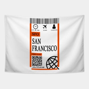 san francisco flight ticket boarding pass new Tapestry