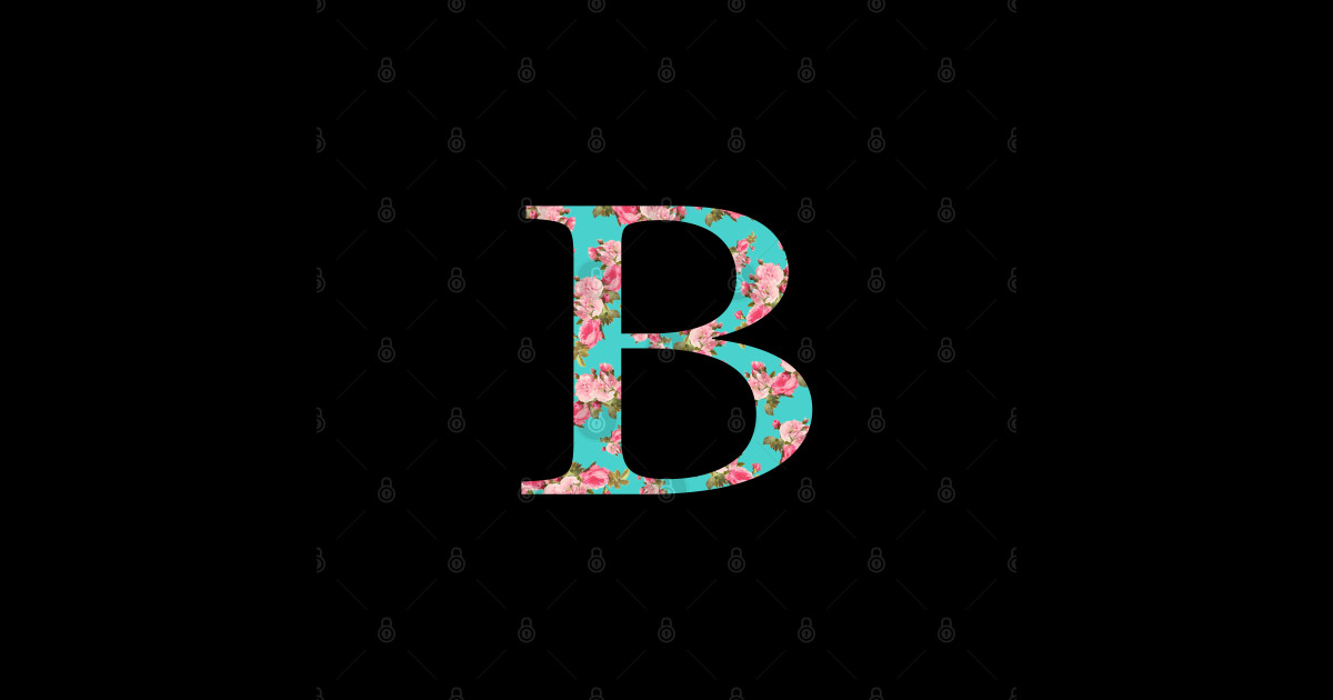 Beta Rose Letter - Floral - Sticker | TeePublic