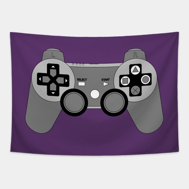 Video Game Inspired Console Playstation 3 Dualshock Gamepad Tapestry by rayrayray90