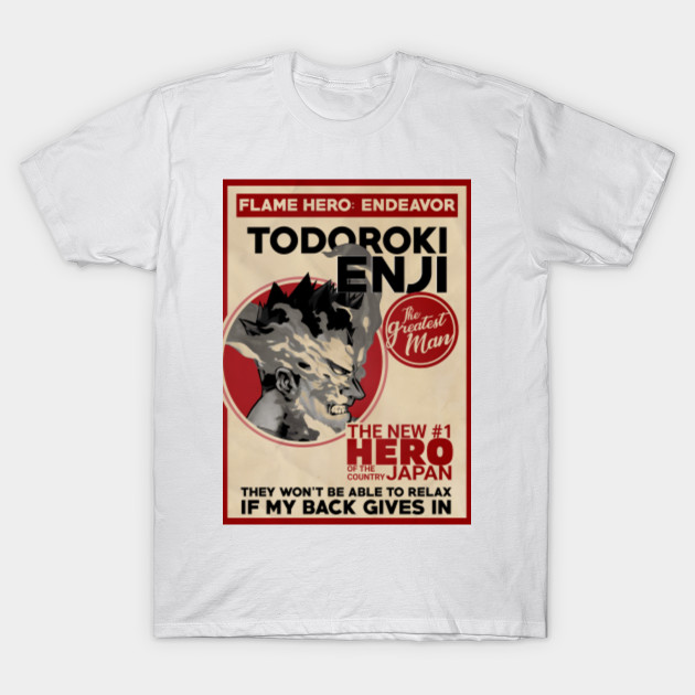 My Hero Academia Endeavor My Hero Academia T Shirt Teepublic Uk