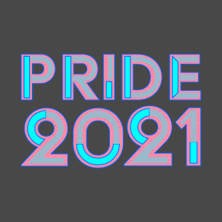 LGTBQ Pride Month Tee - 2021 - Trans Flag Colors T-Shirt