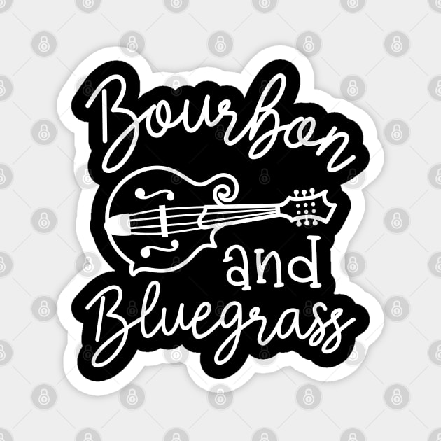 Bourbon and Bluegrass Mandolin Magnet by GlimmerDesigns