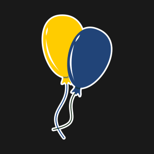 Balloons - Blue & Yellow T-Shirt