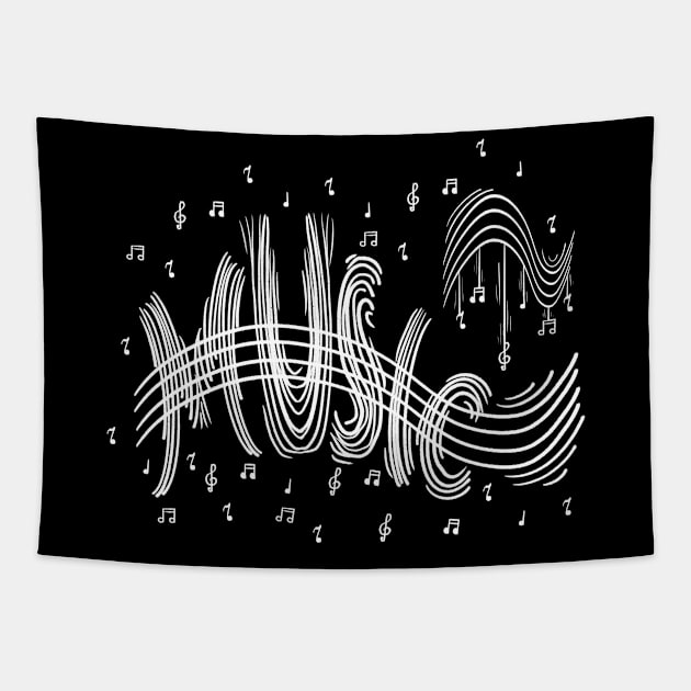 Music notes best design Tapestry by Xatutik-Art