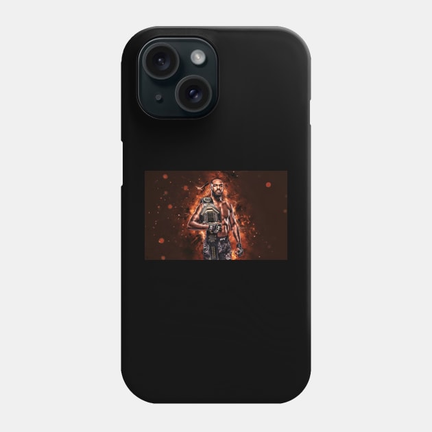 Jon 'Bones' Jones - UFC Champion Motivational Phone Case by Fit-Flex