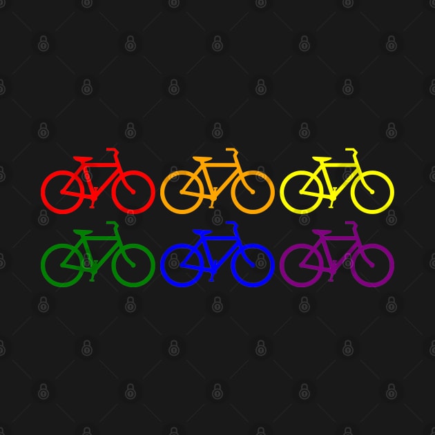 Rainbow Bicycles by e s p y