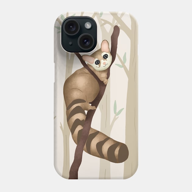 Squirrel Cat Phone Case by Salfiart