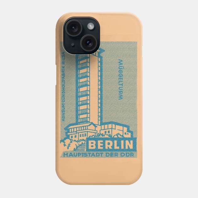 Berlin Haupstadt Vintage Styled Stamp/Matchbook Design Phone Case by saudade