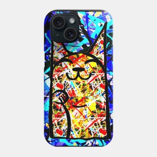 cat splash paint 1 Phone Case