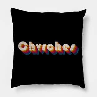 retro vintage Chvrches Pillow