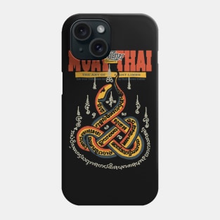 Vintage Muay Thai Tattoo Snake Phone Case