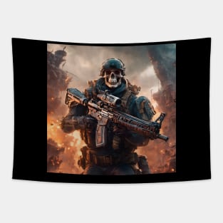 Skull and Guns Tapestry