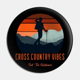 Cross Country Vibes, trekking, walking, hiking, solitude, nature, rambling Pin