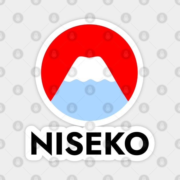 Niseko Mount Yotei, Mt. Yotei  | Japan Japow Ski Resort - Snowboard Decal Magnet by susugroo