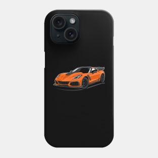 Corvette ZR1 (Orange) Phone Case