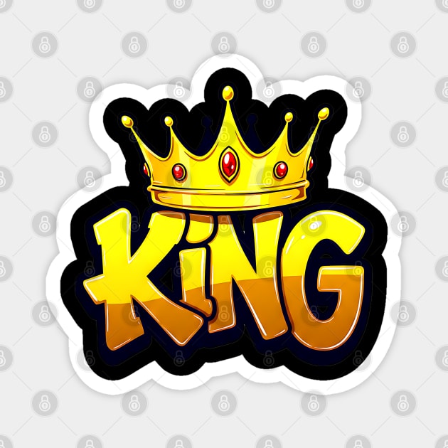 King Hip-Hop Style Graffiti Magnet by UrbanLifeApparel