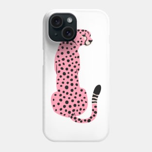 Pink Leopard | African Cheetah | Tropical Pop Art Phone Case