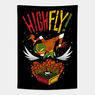 Highfly! (green red yellow) Tapestry