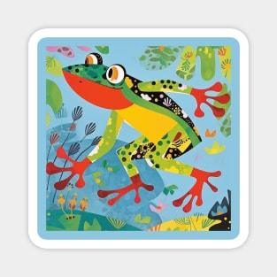 Frog Art Magnet