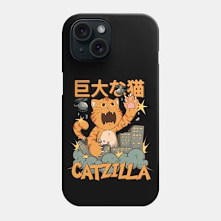 Orange Catzilla Phone Case