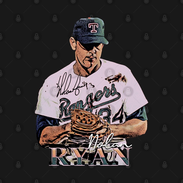 Nolan Ryan Bloody Lip Vintage by jawiqonata