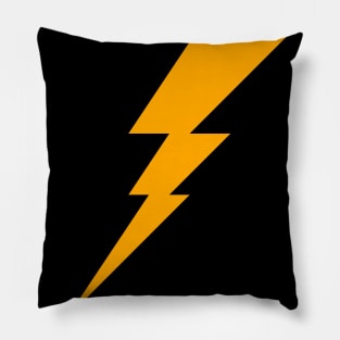 Lightning Bolt geometric Yellow Symbol Pillow