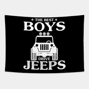 The best Boys drive jeeps father's day gift funny jeep fip flops jeep men jeep dad jeep boy jeep kid jeeps lover Tapestry