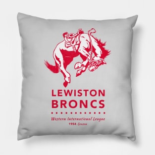Defunct Lewiston Broncs - Minor League Baseball 1954 Pillow