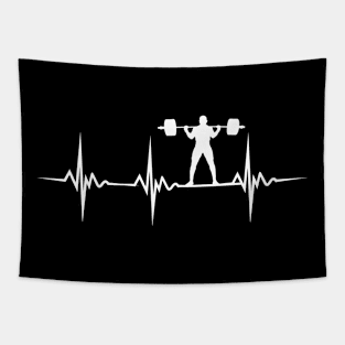 Squat Training Mucsle Pulse Tapestry