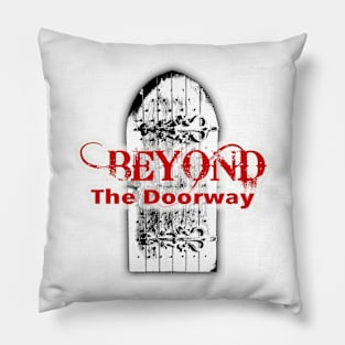 Beyond The Doorway Logo Pillow