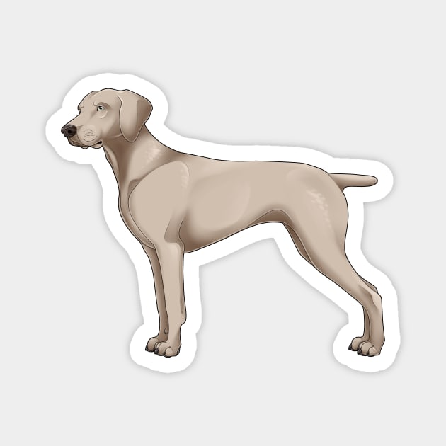 Weimaraner Magnet by Fox & Roses