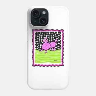 Pink Poodle Phone Case