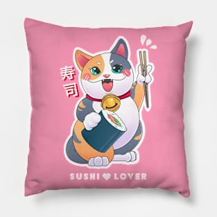 Sushi Lover - Neko Cat Pillow